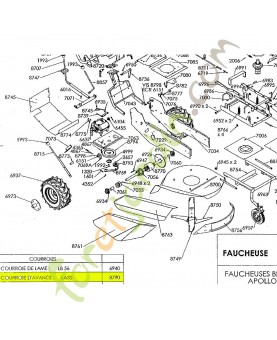 Courroie d'avance référence K306030018
