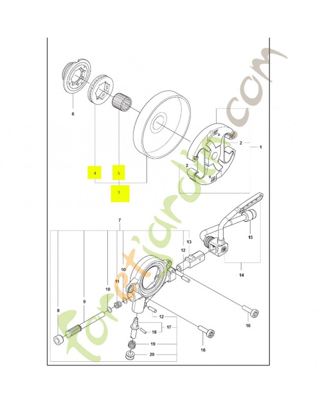 Tambour d embrayage complet