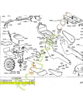 Courroie référence K306030004