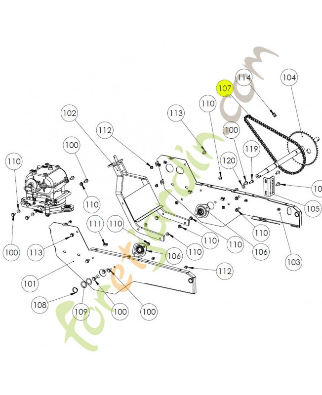 Chaine 74 maillons référence K306020003 Chaine 74 maillons référence K306020003