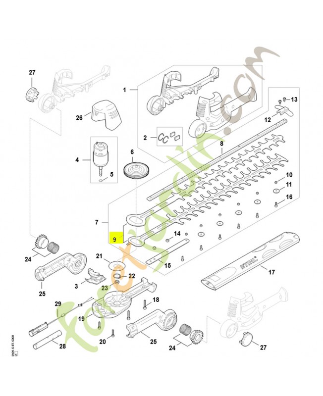 Jeu de couteaux Stihl ref. HA01-710-6000