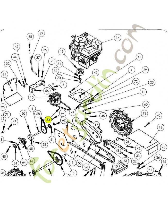 Courroie référence K306030021