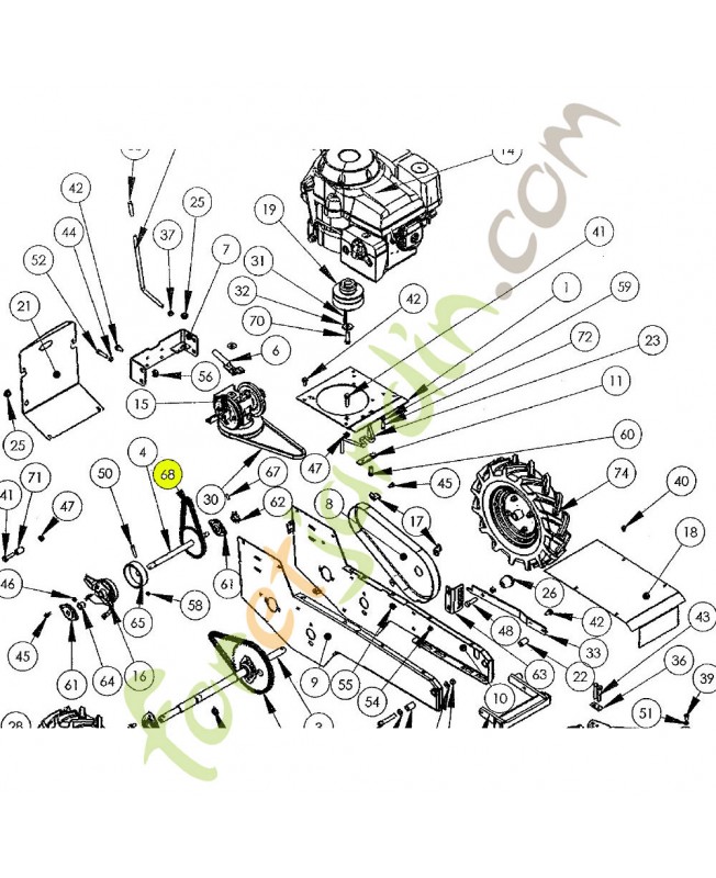 Chaine 56 maillons référence K306020007 Chaine 56 maillons référence K306020007