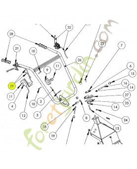 Câble d'embrayage référence K308010014