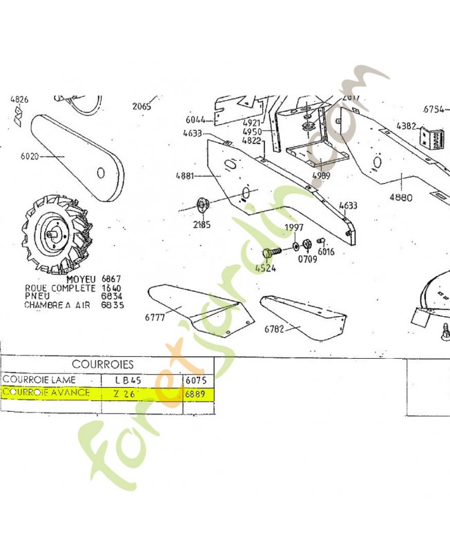 Courroie K003020032 (Z 26)