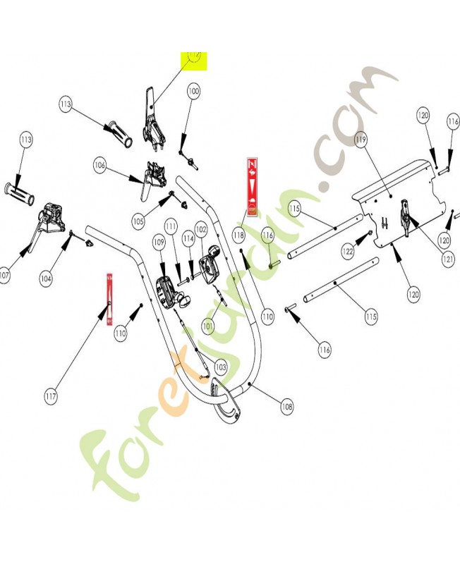 Levier référence K307010036 Levier référence K307010036