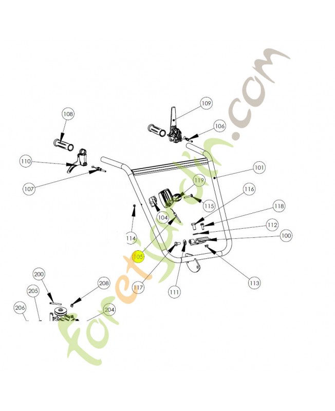 Câble référence K308040019 Câble référence K308040019