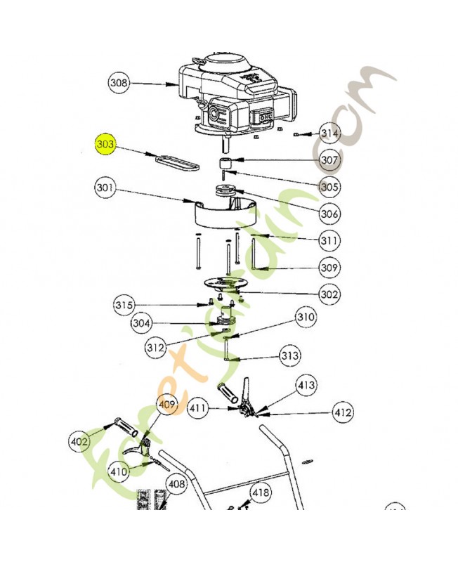 Courroie référence K306030002