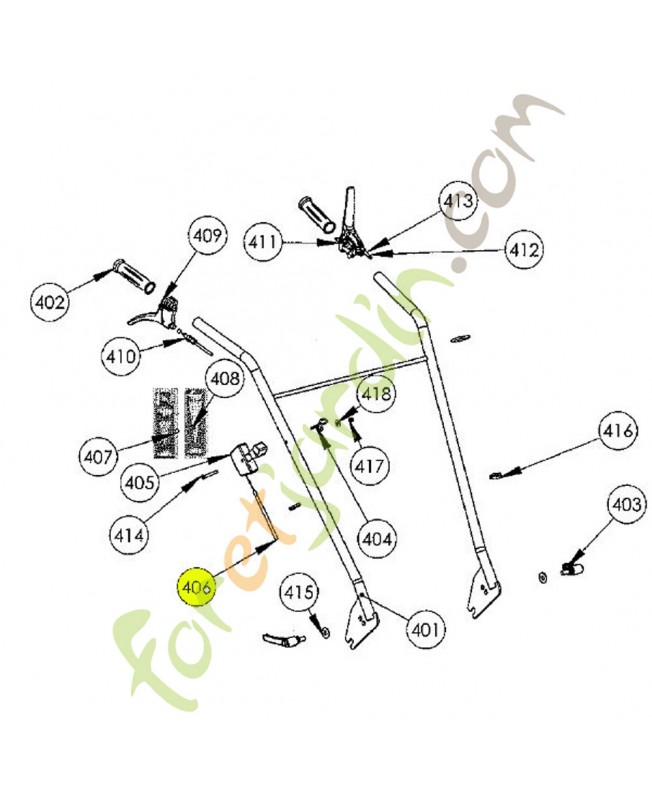 Câble des gaz référence K308040009