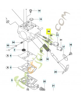 Aiguille vis reglage husqvarna ref. 505134101