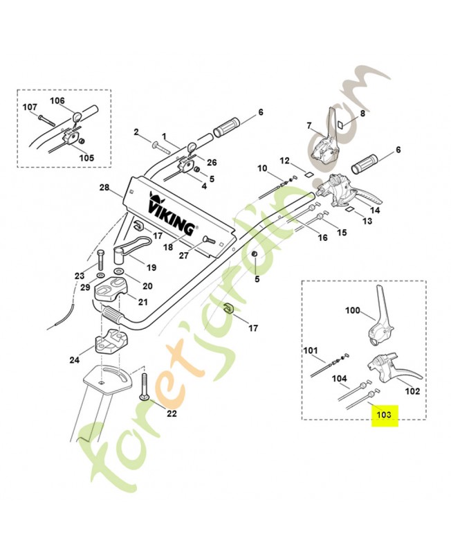 cable d'embrayage stihl 6228-710-9911