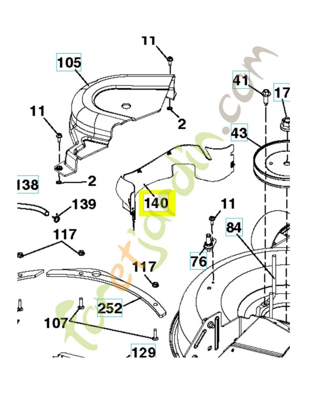protecteur husqvarna 501579401