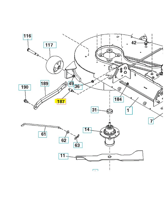 Goujon husqvarna ref. 593824001 en stock