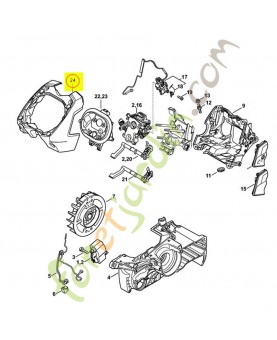 Cloison intermediaire Stihl ref. 1138-140-1503