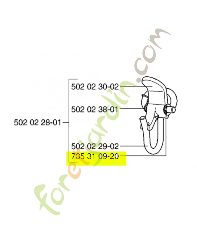 Circlip husqvarna réf : 735310920