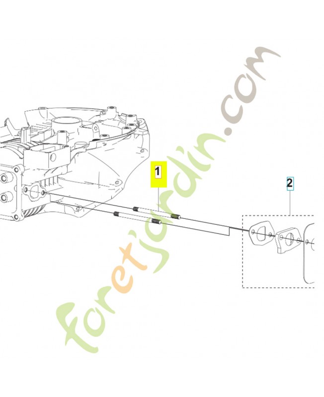 Kit goujon 598684543. Pièce détachée Husqvarna