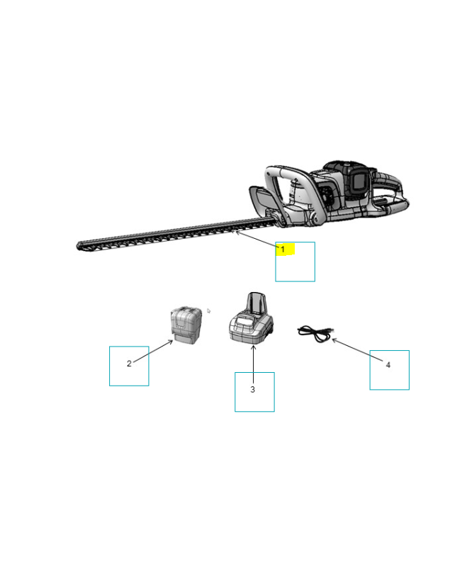 Service kit 58v spare 58v hedg