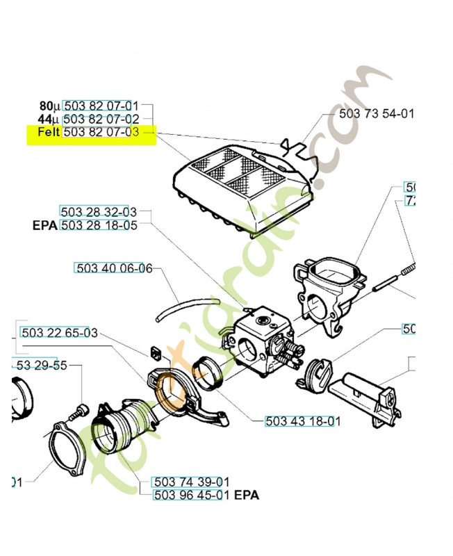 Filtre a air 503820703
