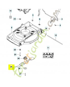 Lame 583974010. Pièce de rechange Husqvarna