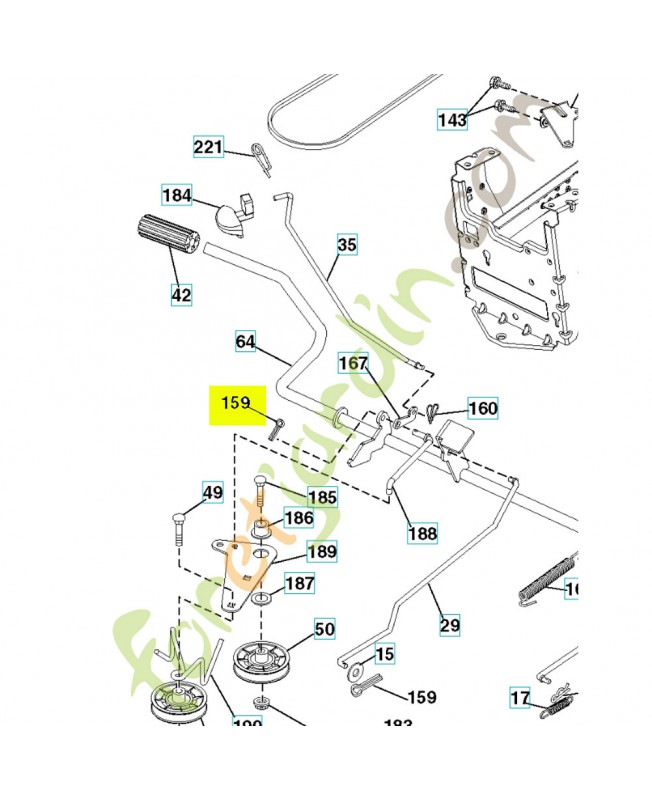 Goupille fendue 1/8 x 3/4 référence 596029501 Remplace référence 539990365 et 876020412