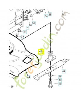 Support lame tondeuse