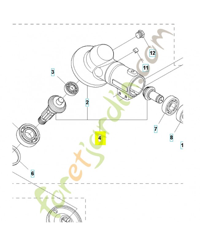 Pignon husqvarna réf : 505133301