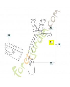 Boucle husqvarna réf : 537288401