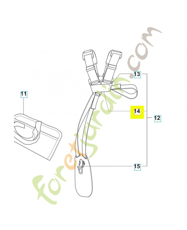 Boucle husqvarna réf : 537288401