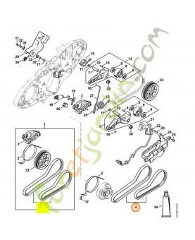 jeu de courroie 4238-007-1004