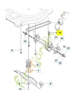 Ressort 582362001. Pièce détachée Husqvarna