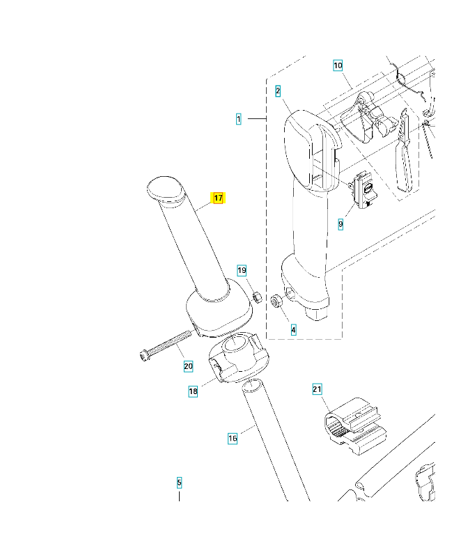 Poignée husqvarna réf : 537172801