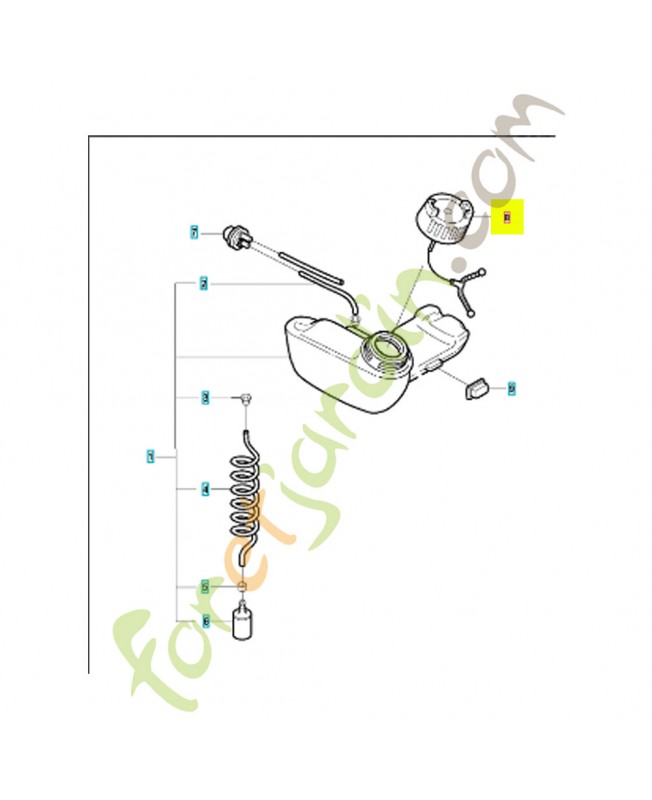 Bouchon husqvarna ref.  590324802 Remplace référence 544889702 ; 503911802 et 503911803