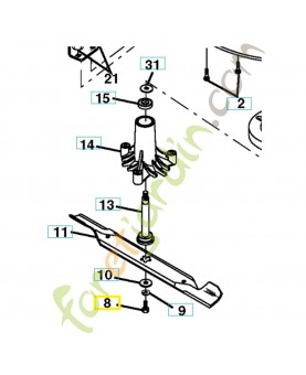 Vis de lame husqvarna ref. 532850857 Remplace référence 539110321