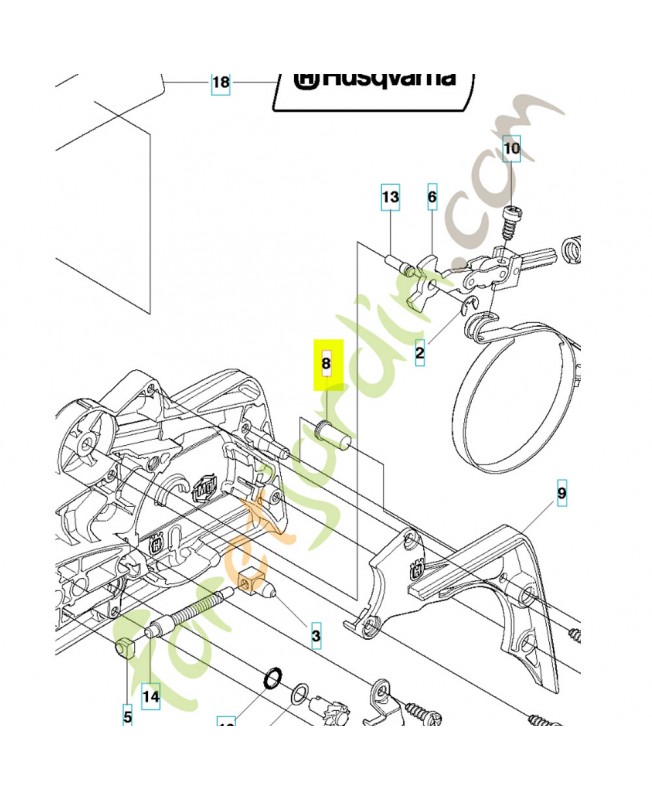 Douille husqvarna ref. 503855201