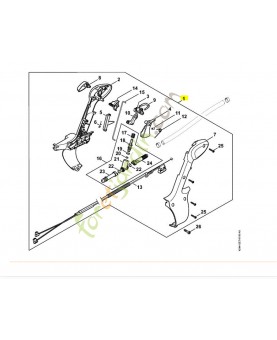 Poignee commande sr 450