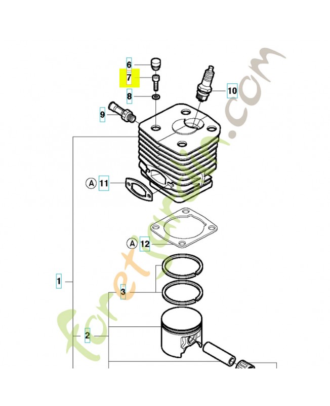 Vis Husqvarna ref. 503216025