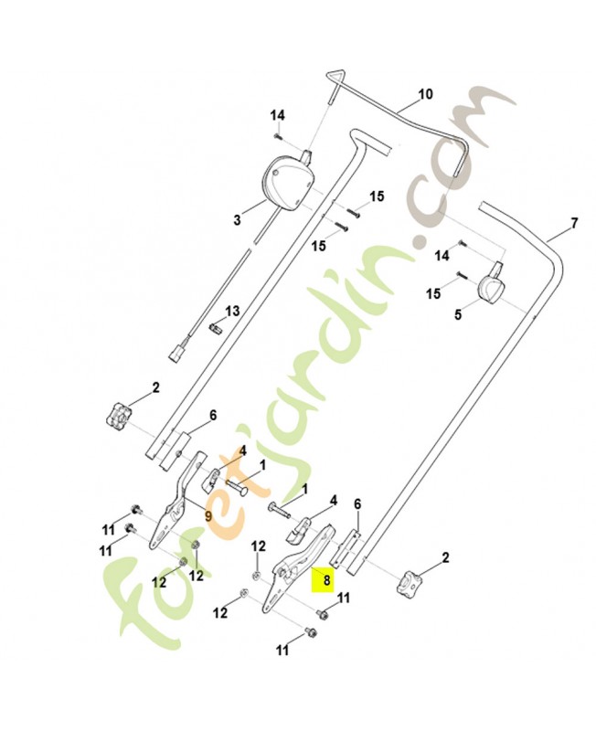 Partie inférieure de guidon