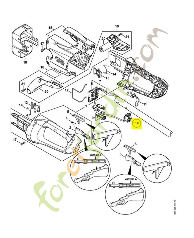Commutateur stihl réf : 4857-430-0502