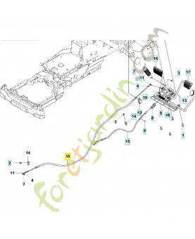Cable de contrôle Husqvarna ref. 582152001
