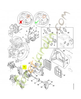Carburateur stihl réf : 4147-120-0621