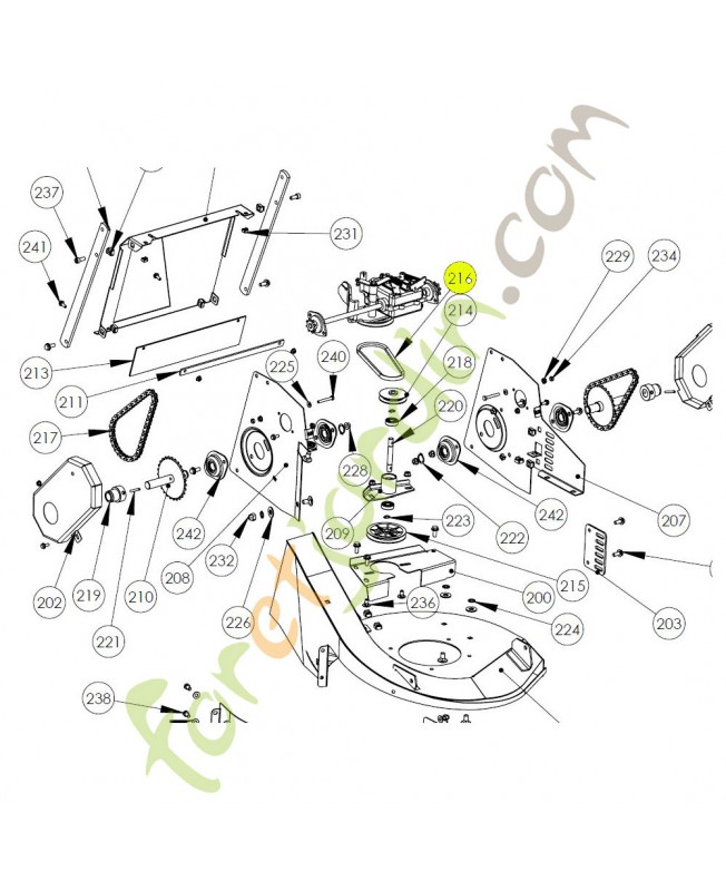 Courroie (Z 21.5) référence K306030012 Courroie (Z 21.5) référence K306030012