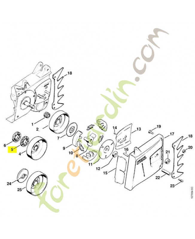 Bague entrainement 3/8 8d
