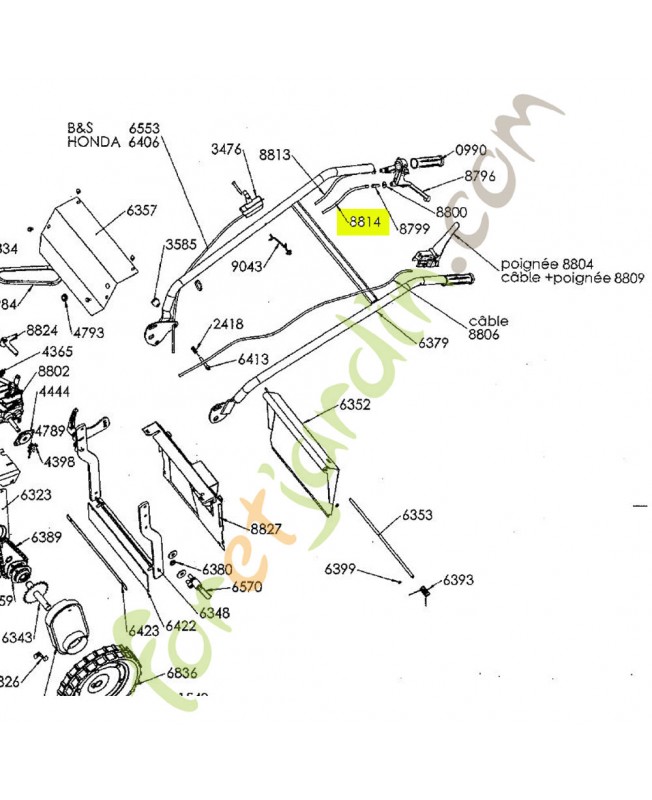 Câble référence K308010003 Câble référence K308010003