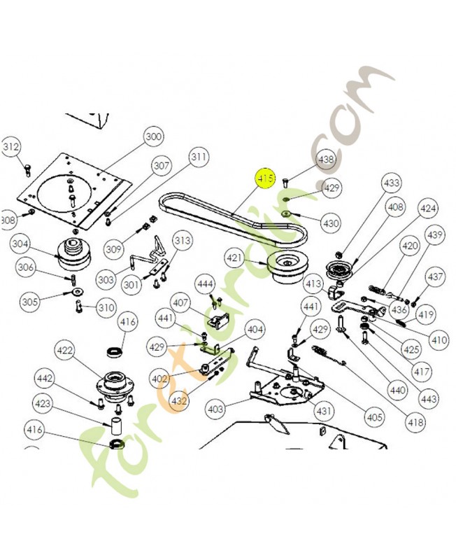 Courroie référence K306030023 Courroie référence K306030023