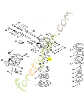 Levier reglage d'admission