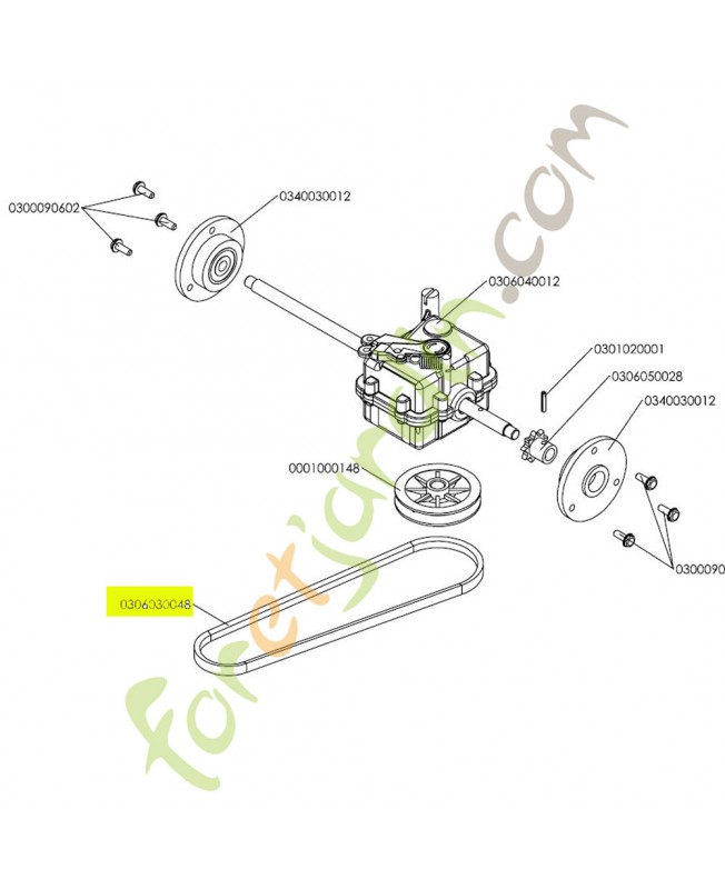 Courroie Référence K306030046 Courroie Référence K306030046
