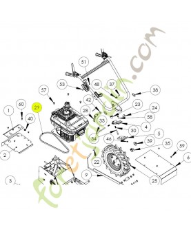 Courroie référence K306030045 (A 39)