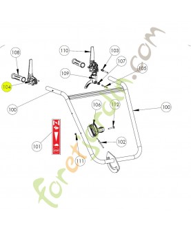 Câble + levier référence K308010040