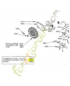 Courroie K306030006 (Z 26.5) référence K306030006