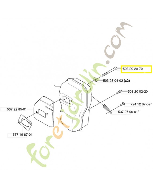 Vis Husqvarna ref. 503202970